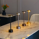 GobekUsa LED Touch Table Lamp: Rechargeable Three-tone Lighting for Living Room, Bedroom, Study.