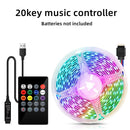 GobekUsa Bluetooth RGB 5050 LED Strip Lights with USB Phone APP Control