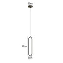 GobekUsa Black LED Pendant Light: Elegant Bedroom Hanging Lamp, Small Chandelier