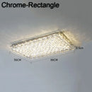 GobekUsa Crystal Ceiling Lamp: Modern Minimalist Indoor LED Lighting for Living Room, Dining & Bedroom