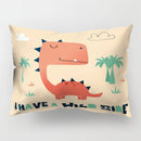 GobekUsa Cartoon Dinosaur Pillowcase for Home Decor and Kids Bedroom