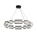 GobekUsa Glass Restaurant Chandelier, High-End All Copper Lighting Fixture