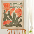 GobekUsa Cactus Tapestry Wall Hanging Floral Hippie Bohemian Psychedelic Home Decor Print