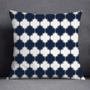 GobekUsa Blue Geometric Floral Design Pillowcase - Modern Home Decor Cushion Cover