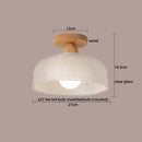 GobekUsa LED Ceiling Lamp Modern Style Wood Glass Luminaria
