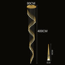 Modern Crystal Staircase Chandelier Pendant Light