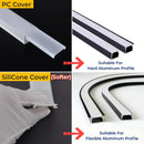 GobekUsa LED Strip Channel Diffuser for Flexible Replaceable LED Aluminum Profile Light Cover