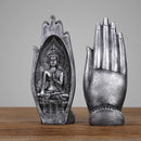 GobekUsa Buddha Hands Sculptures Monk Figurine Tathagata Yoga Home Decoration Ornament