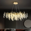 GobekUsa Golden Branch Crystal Chandelier for Luxurious European Living Room