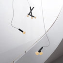 GobekUsa Glass Pendant Lights with Adjustable Cord for Hall, Dining Room, Office - White Glass