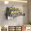 GobekUsa Kitchen Organizer Rack - Multi-Functional Wall-Mounted Spice & Utensil Storage