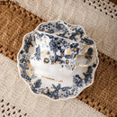 GobekUsa Blue & White Porcelain Classic Coffee Mug Set Gold Rim Tea Cup Saucer