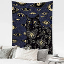GobekUsa Cat Eyes Tapestry Wall Hanging Abstract Psychedelic Witchcraft Bohemian Home Decor