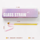 GobekUsa Glass Flower Handle Stir Bar for Coffee Cocktails Mixology and Home Parties