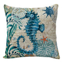 GobekUsa Coastal Cushion Cover - Sea Theme Decorative Sofa Pillowcase