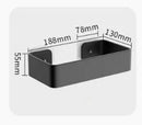 GobekUsa Black Aluminum Corner Bathroom Kitchen Storage Shelf