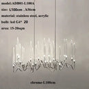GobekUsa Crystal Branch Chandelier: Nordic LED Pendant Light for Home Décor & Wedding Lighting