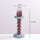 GobekUsa Geometric Glass Candlestick Holder Wedding Home Decoration Accessory
