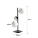 GobekUsa LED Gold Table Lamp with Milk White Glass Lampshade