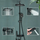 GobekUsa Black Smart Digital Rainfall Shower System with Grey Mixer Tap