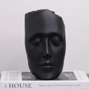 GobekUsa Golden Mask Resin Abstract Face Sculpture for Home Decoration
