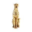 GobekUsa Golden Leopard Cheetah Resin Animal Sculpture Figurine