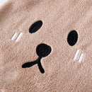 GobekUsa Kids Bear Hand Towel: Soft Coral Velvet Absorbent Cleaning Cloth