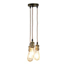 GobekUsa 3-Head LED Pendant Lamp Industrial Ceiling E27 Retro Hanging Light
