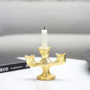 GobekUsa Gold Resin Candle Holder Trio for Wedding Centerpieces & Home Decor