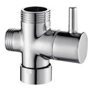 GobekUsa 3-Way Shower Head Diverter Valve | Three Function Switch Adapter - Bathroom Accessories