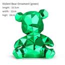 GobekUsa Electroplated Teddy Bear Sculpture for Home Decor