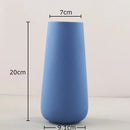 GobekUsa Gradient Ceramic Vase Cylinder Desk Decoration Floral Vases Modern Room Decor
