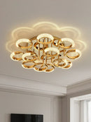 GobekUsa Circle Ring LED Ceiling Light - Modern Minimalist Luxury Acrylic Bedroom Lighting Fixtures
