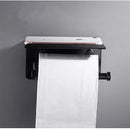 GobekUsa Black Carved Aluminum Bathroom Tissue Holder Toilet Paper Roll Rack