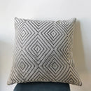 GobekUsa Geometric Chenille Flocking Cushion Cover in Grey Yellow Purple Red, 45x45cm/30x50cm