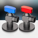 GobekUsa Angle Valve: Wall Mounted Water Volume Toilet Inlet One Out, Cold Hot.