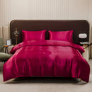 GobekUsa Ice Rayon Duvet Cover and Pillowcase Set: Smooth Comfort in Single & Double Sizes