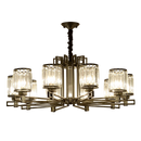 GobekUsa Crystal Chandelier: Elegant Chinese Style Lighting for Living Room, Bedroom, and Study
