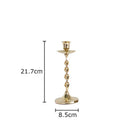 GobekUsa Golden Candlestick Holder Desk Ornament Home Aroma Container