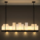 GobekUsa Glass LED Chandelier - Stylish Lighting for Home Decor & Dining Room