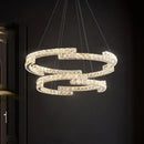 GobekUsa Crystal Chandelier: Modern Luxury Living Room Lamps for Bedroom and Dining Room