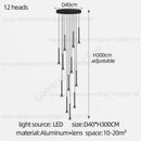GobekUsa Horn-Shaped Nordic Pendant Lamp for Modern Living Room and Staircase