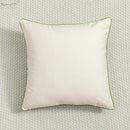 GobekUsa Daisy Floral Green Leaves Embroidery Cushion Cover for Living Room Bedroom