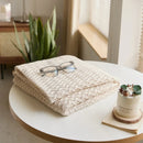 GobekUsa Cool Summer Air Conditioning Blanket - Beige Wine Nordic Decorative Throw
