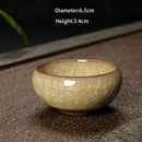 GobekUsa Ice Cracking Ceramic Tea Cup Espresso Coffee Kung Fu Teacup Cute Cup
