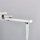 GobekUsa Brass Chrome/Black Bronze Swivel Shower Faucet Spout Wall Mount Bathroom Accessory