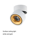 GobekUsa COB LED Ceiling Spot Light, Adjustable Angle, Black/White Shade, AC85-265V