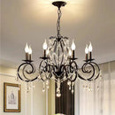 GobekUsa Crystal Candle Chandelier for Bedroom and Living Room Lighting