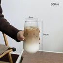 GobekUsa Clear Glass Coffee Cups Set of 6 - Heat-Resistant Vertical Design for Various Drinks