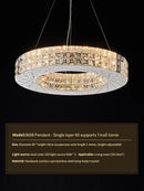 GobekUsa Crystal Chandelier Light for Luxury Living Room, Post-Modern High-End Italian Design
